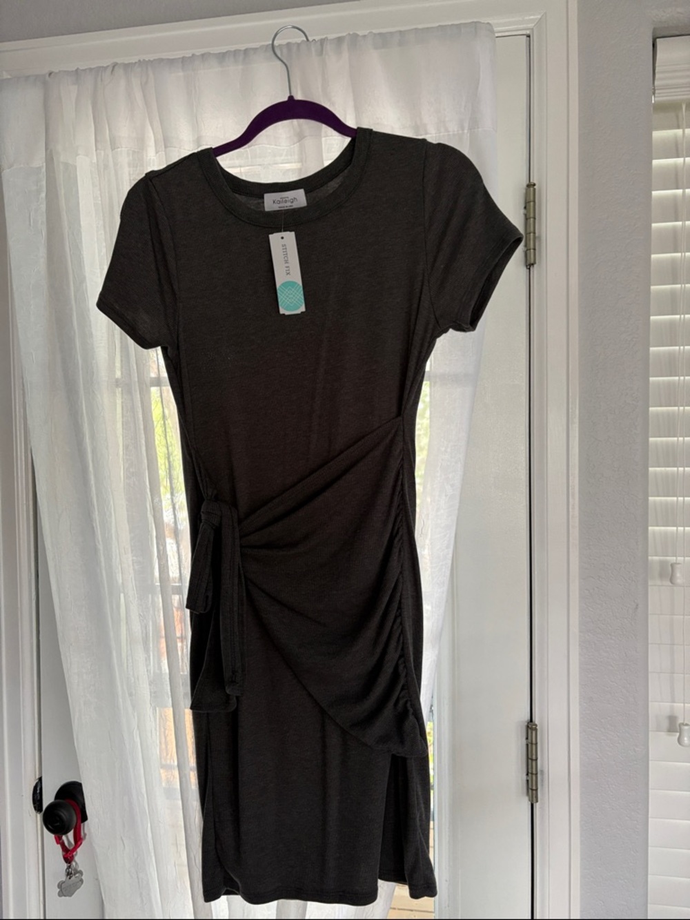 Kaileigh Caroline knit fitted ribbed dress